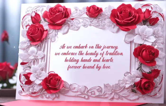 Colorful 3D Flowers Wedding Invitation Slideshow
